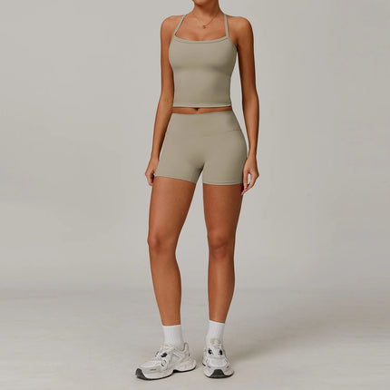 Activewear Set Women 2pc Crop Top Yoga Sportswear Set - Activewear Set - Bessmini - Mad Fly Essentials