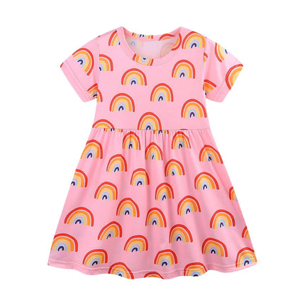 Girl Seasonal Wear 3-8T Summer Princess Birthday Heart Dresses - Girl Seasonal Wear - Jumping Meters - Mad Fly Essentials