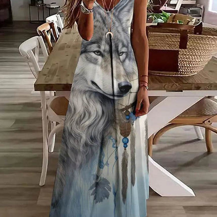 Women 3D Summer Bohemian Maxi Dress - Mad Fly Essentials