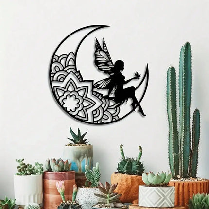 Wall Decor 3D Moon Fairy Metal Art Wall Decor - Wall Decor - Zooyoo - Mad Fly Essentials