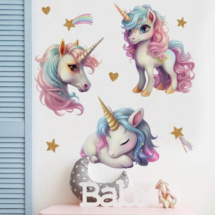 Girls Room 3D Unicorn Wall Stickers - Mad Fly Essentials