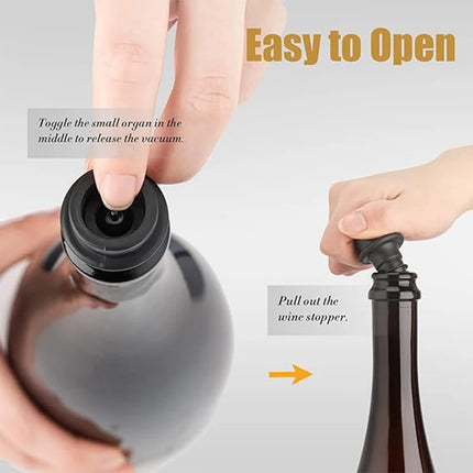 Kitchen Essentials Stainless Wine Stopper Vacuum Pump - Kitchen Essentials - Vankood - Mad Fly Essentials