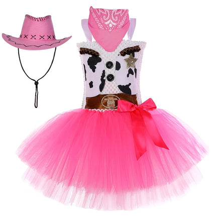 Tutu Dress Girl Cowgirl Pink Toddler Birthday Outfit - Tutu Dress - Baby J - Mad Fly Essentials