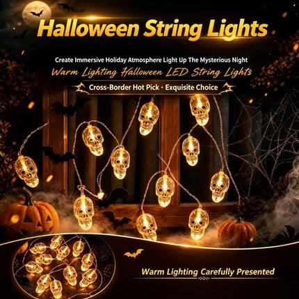 Halloween Decor Ghost Skull LED String Lights - Halloween Decor - Joyinled - Mad Fly Essentials