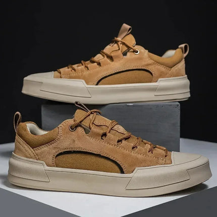 Men Footwear Vintage Leather High Casual Sneakers - Men Footwear - Picksummer - Mad Fly Essentials