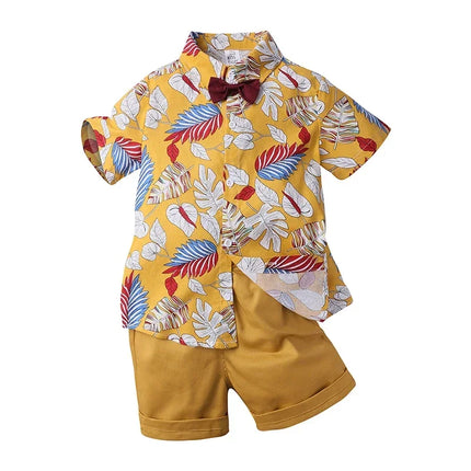 Clothing Set Boy Summer Floral Vacation Seasonal Wear - Clothing Set - Surferfish - Mad Fly Essentials