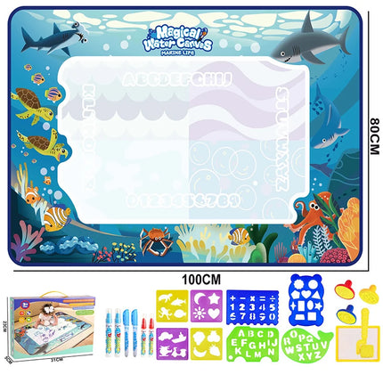 Kids Play Mat Water Draw Paint Montessori Toys - Kids Play Mat - Montessori Toys - Mad Fly Essentials