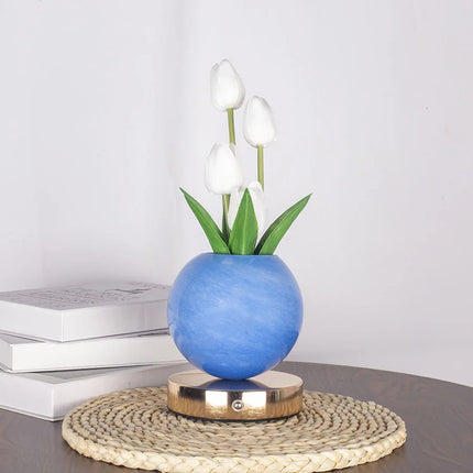 LED Night Light USB Tulip Rechargeable Desk Table Lamp - LED Night Light - Ztree - Mad Fly Essentials