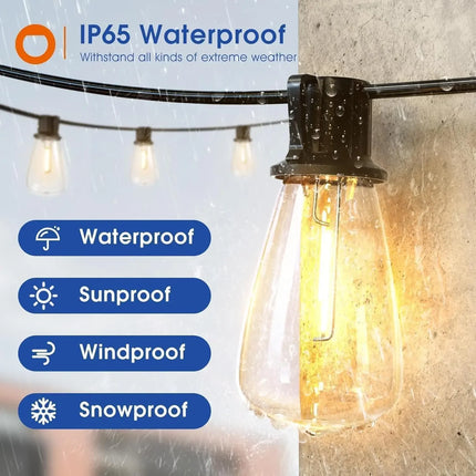 LED Fairy Light Outdoor Dimmable ST38 Waterproof Patio Lights - LED Fairy Light - Kikielf - Mad Fly Essentials