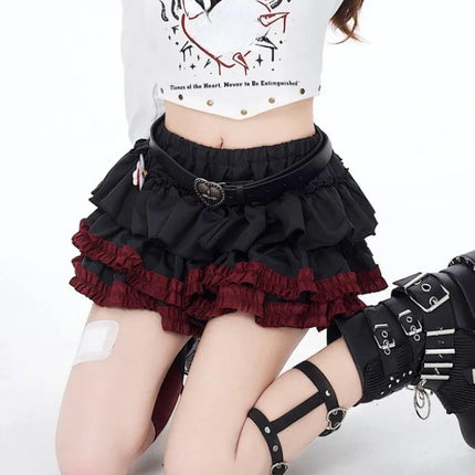 Mini Skirt Women Black Gothic 90s Summer Emo Skirt - Mini Skirt - Dicloud - Mad Fly Essentials