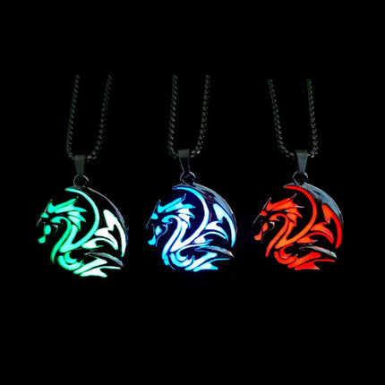 Necklace Luminous Kids Gothic Dragon Neck Cord Party Pendant Boy New - Losstower - Necklace - Mad Fly Essentials
