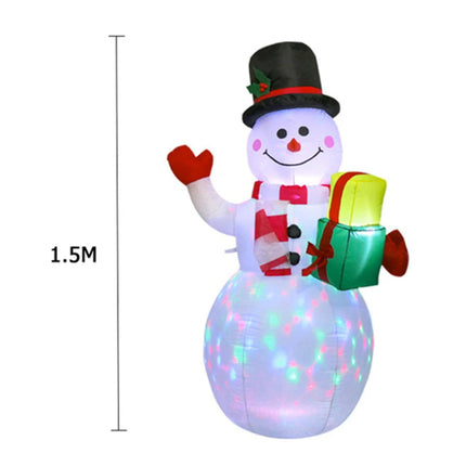 Inflatable 5FT/1.8M LED Christmas Snowman
