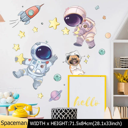 Kids Room Nordic Space Wall Sticker Decor