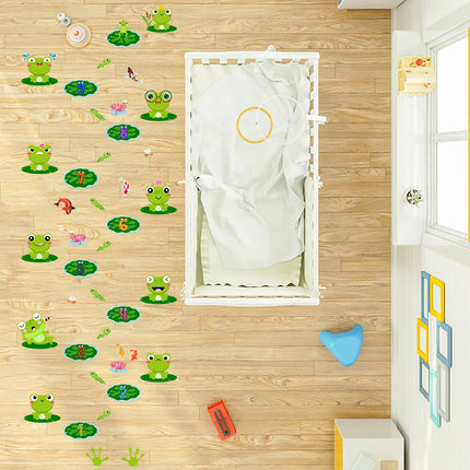 Kitchen Living Area Jumping Frog Game Floor Decals