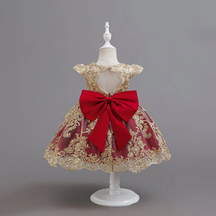 Party Dress Baby Girl 1 Year Christening Birthday Dress - Party Dress - NNJXD - Mad Fly Essentials
