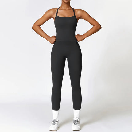 Activewear Set Women 2pc Crop Top Yoga Sportswear Set - Activewear Set - Bessmini - Mad Fly Essentials