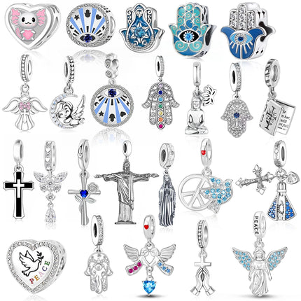 Gifts Decor Women 2026 Angel Guardian Necklace Bracelet Charm - Gifts Decor - CSJA Jewelry - Mad Fly Essentials