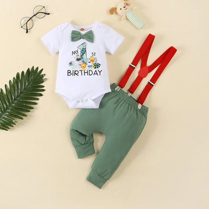 Clothing Set Baby Boy First Birthday Rompers Overalls - Clothing Set - Prowow - Mad Fly Essentials