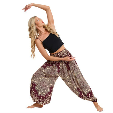Harem Pants Women Boho High Waist Yoga Pants - Harem Pants - UXST - Mad Fly Essentials