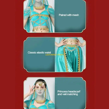 Costume Set Women Exotic Belly Dancing 4pc Costume - Costume Set - Echoine - Mad Fly Essentials