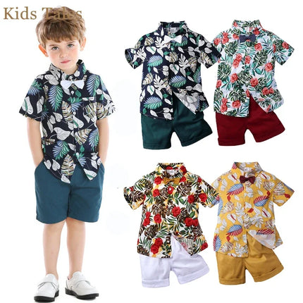 Clothing Set Boy Summer Floral Vacation Seasonal Wear - Clothing Set - Surferfish - Mad Fly Essentials