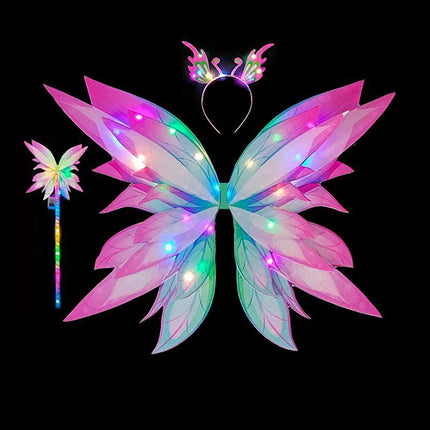 Baby Girls Luminous LED Butterfly Skirt Costume Set