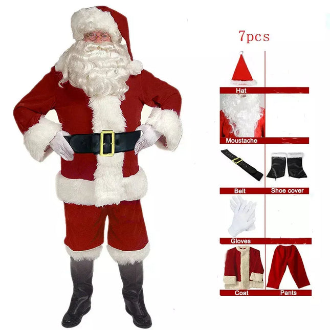 Santa Claus-7PC Christmas Complete Costume Outfit