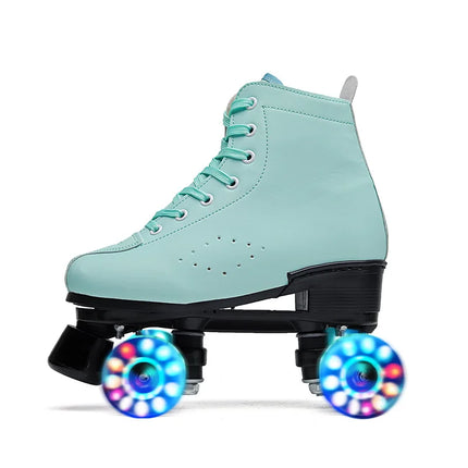 Women Footwear 7 Color Leather Rolling Skates - Women Footwear - DF ECHO - Mad Fly Essentials