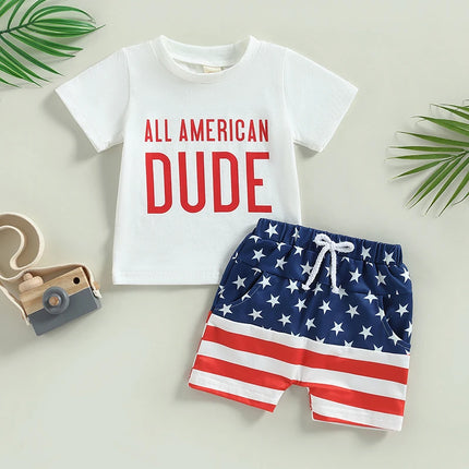 Clothing Set Boy Independence Day Toddler American Outfits - Clothing Set - Canrulo - Mad Fly Essentials