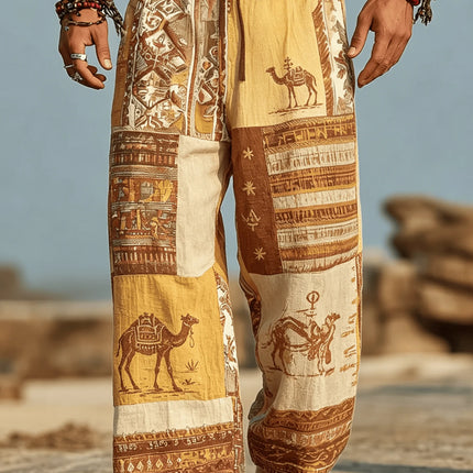 Harem Pants Men Tribal Print 3D Pants - Harem Pants - Seabreeze - Mad Fly Essentials