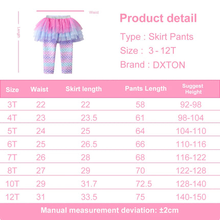 Leggings Baby Girl 3D Rainbow Layered Skirt - Leggings - Vikita - Mad Fly Essentials