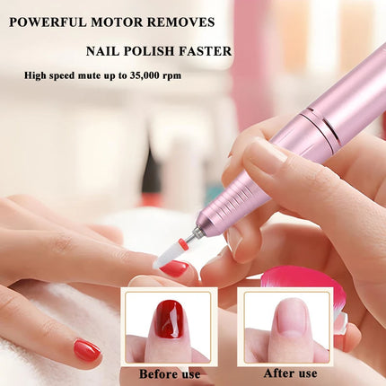 Nail Essentials 35k RPM Rechargeable Portable USB Nail Drill Machine - Nail Essentials - Maange - Mad Fly Essentials