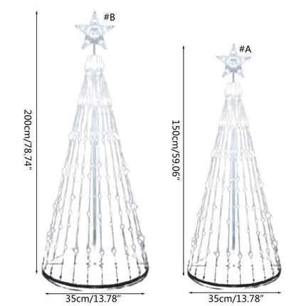 Animated Lightshow Cone Led Christmas Tree - Mad Fly Essentials