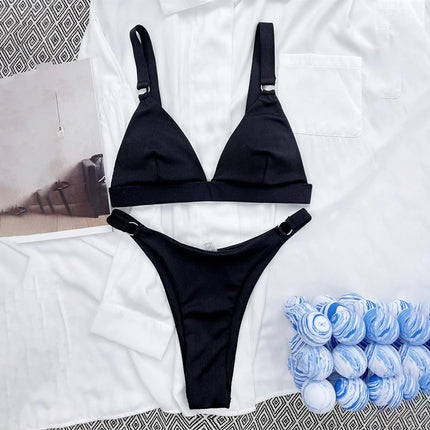 Women Halter Brazilian Swimwear Bikini Set