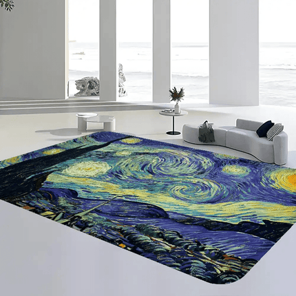 Van Gogh Oil Paintings Room Welcome Mats - Mad Fly Essentials