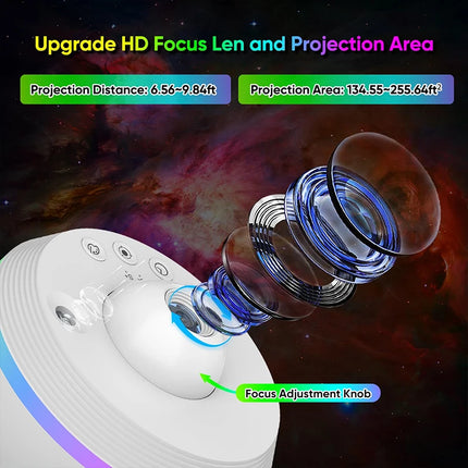 LED Night Light 12N1 Galaxy Star Meteor Projector - LED Night Light - Toucloud - Mad Fly Essentials