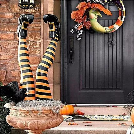 Halloween Witch Legs Decoration - Seasonal Decor Mad Fly Essentials