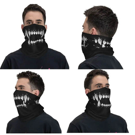 Men Wolf Teeth Bandana Windproof Balaclava - Mad Fly Essentials