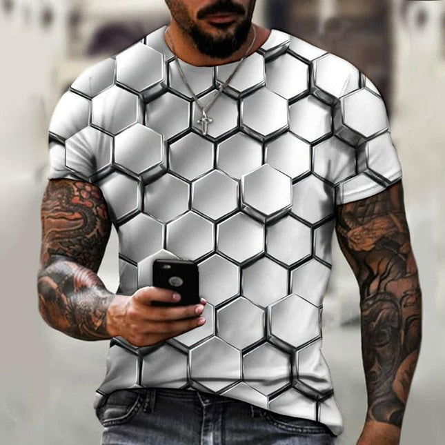 Men Graphic Optical Illusion 3D Shirts