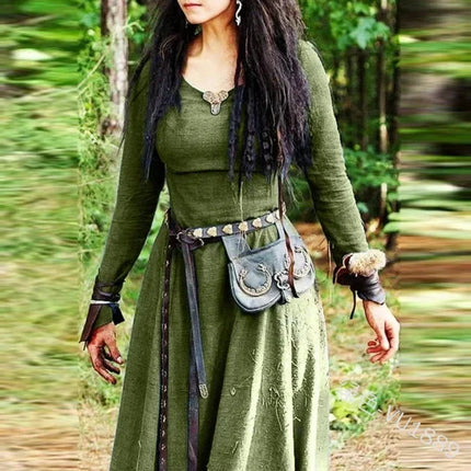 Costume Dress Women Medieval Viking Gothic Fairy Costume - Costume Dress - Retro Dress - Mad Fly Essentials