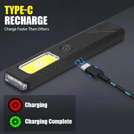 Keychain LED USB Rechargeable Mini Flashlight with magnet - Keychain - Peiqi - Mad Fly Essentials