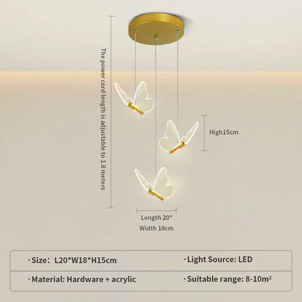 LED Pendant Light Home Modern Butterfly Pendant Light - LED Pendant Light - Parkson - Mad Fly Essentials
