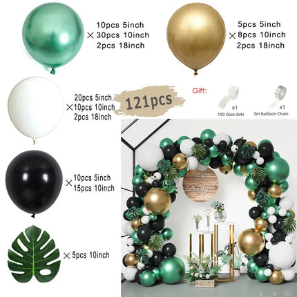 Wedding Decor Black Gold Balloon Garland Arch Kits Party Decor - Wedding Decor - Hviero - Mad Fly Essentials