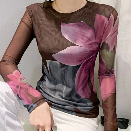 Shirt Women Floral Fashion Trendy Long Shirt - Shirt - Lidou - Mad Fly Essentials