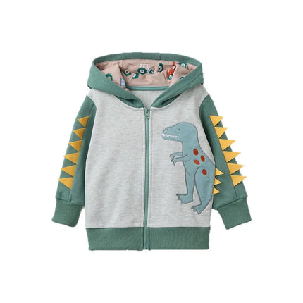 Jacket Baby Boys Cartoon Dinosaur Fall Hooded Camouflage Jackets - Jacket - Rubby - Mad Fly Essentials