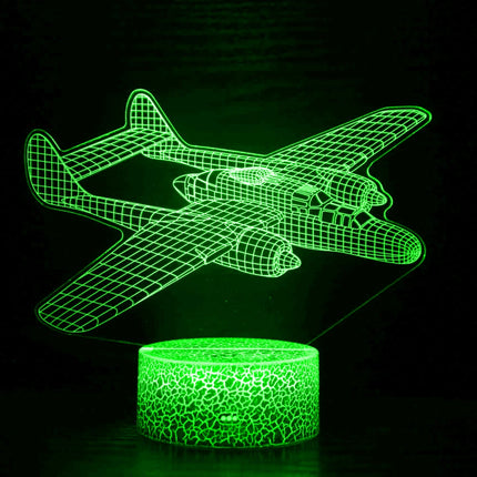 LED Night Light Airplane 3D USB Lamp - LED Night Light - Airinou - Mad Fly Essentials