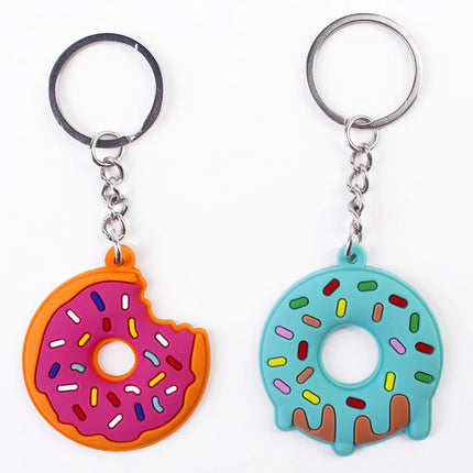 Women Donut Pendant Keyrings Keychain Accessories