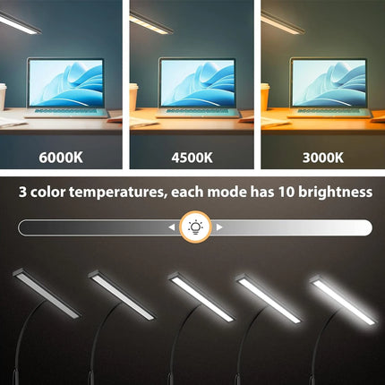 Desk Lamp LED Office Home Gooseneck Adjustable Light - Desk Lamp - Kakaxi - Mad Fly Essentials