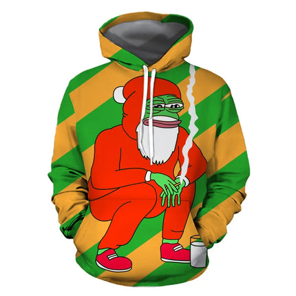 3D Hoodies Funny Santa Claus Streetwear Pullovers xs-6XL - 3D Hoodies - Vipol - Mad Fly Essentials