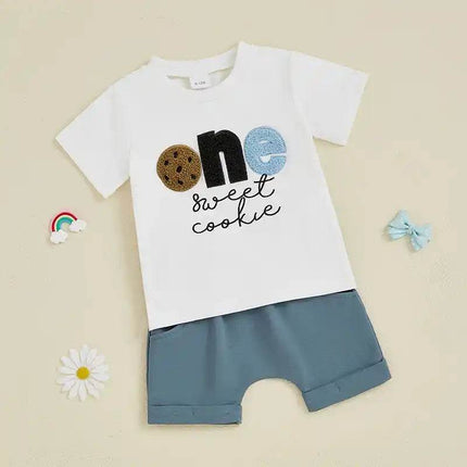 Baby Boy First Birthday Cookie Outfit - Mad Fly Essentials